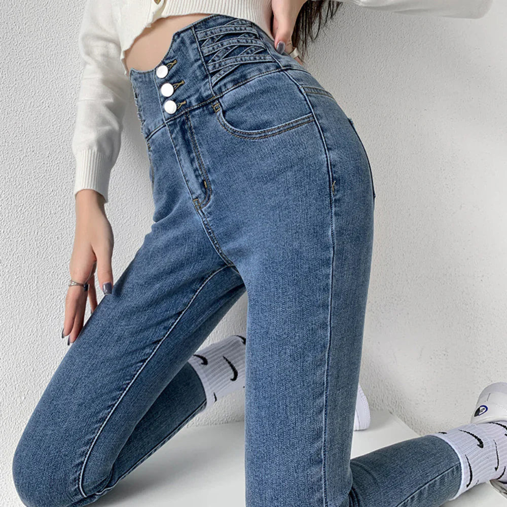 Jada - Jeansy damskie Slim Fit High Street