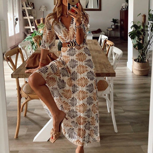 Boho Swing Maxi Dress dla kobiet - stylowa i wygodna