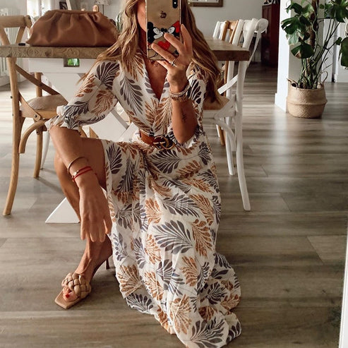 Boho Swing Maxi Dress dla kobiet - stylowa i wygodna