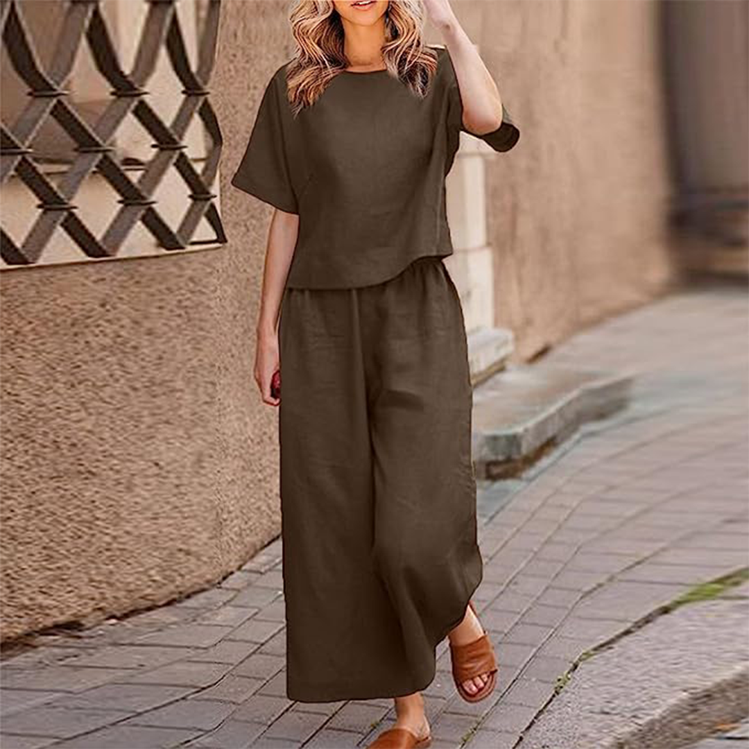 HAILEY - Elegancki zestaw casualowy łączący wygodę i styl