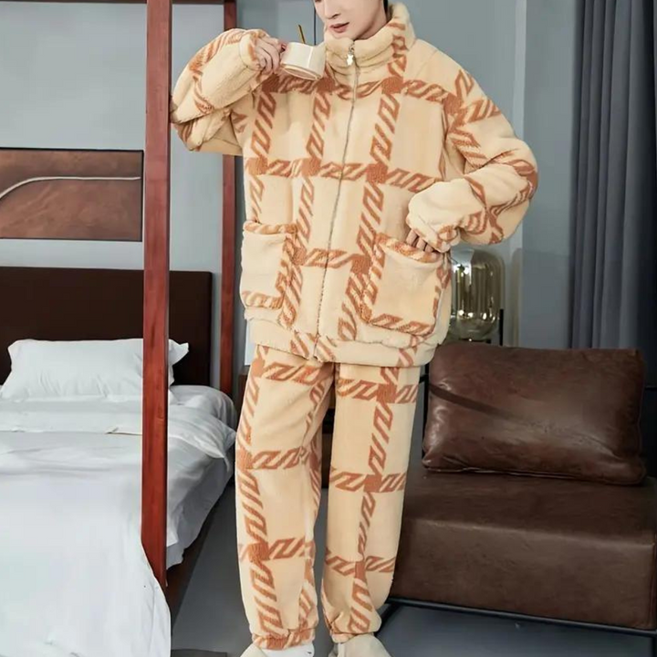 Elegancka i wygodna piżama męska TERRY - idealny wybór na przytulne noce!