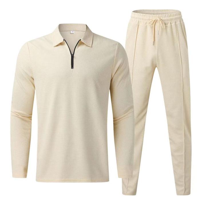 Camiseta Polo de Manga Longa i pantalony dla mężczyzn