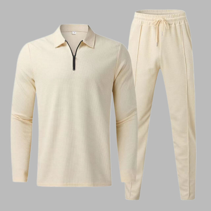 Camiseta Polo de Manga Longa i pantalony dla mężczyzn