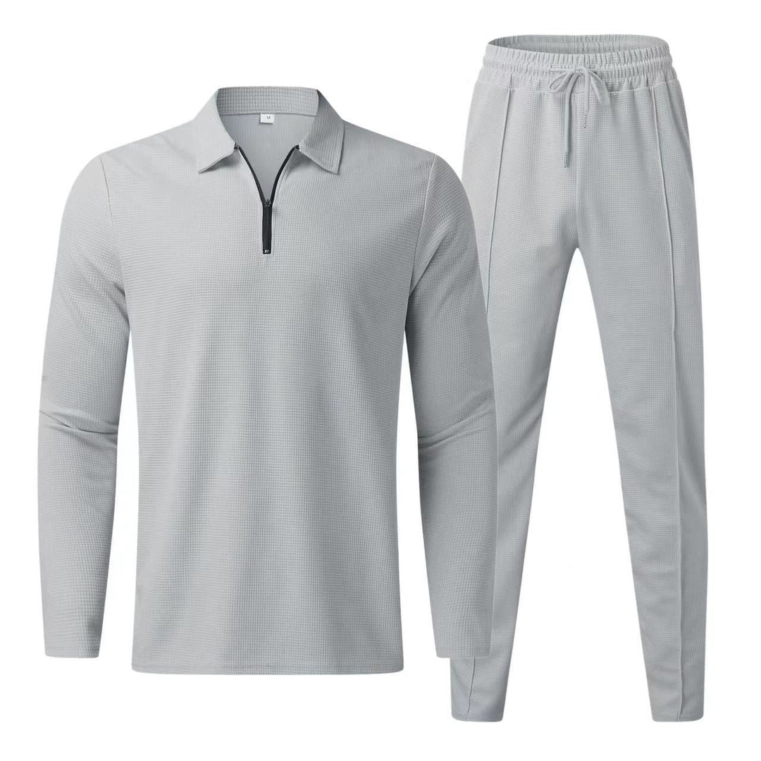 Camiseta Polo de Manga Longa i pantalony dla mężczyzn