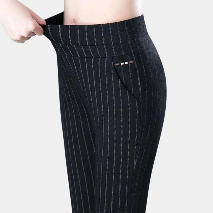 Yara - Eleganckie damskie spodnie o prostej nogawce z wysokim stanem zapewniające stylowy wygląd