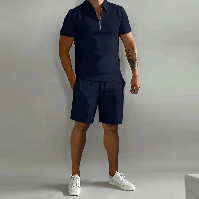 Męski komplet polo i szorty – wygodny zestaw na co dzień