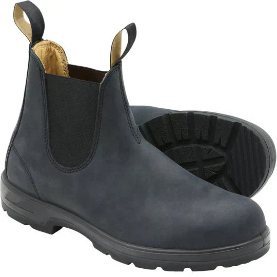 Buty robocze męskie sztyblety – wsuwane, za kostkę