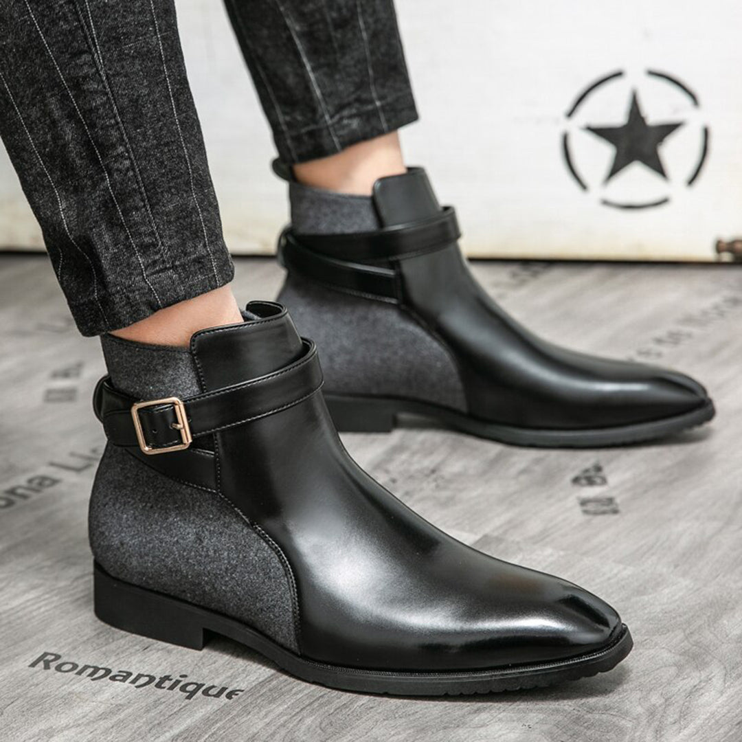 Szykowne skórzane buty męskie marki NICO