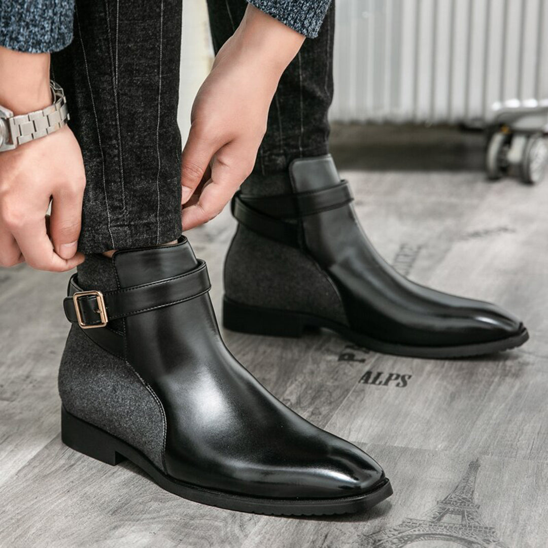 Szykowne skórzane buty męskie marki NICO