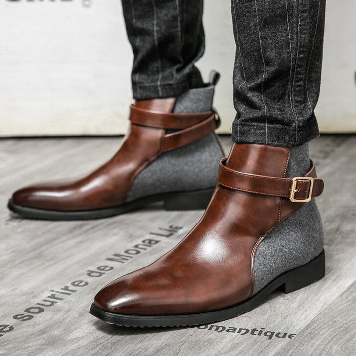 Szykowne skórzane buty męskie marki NICO