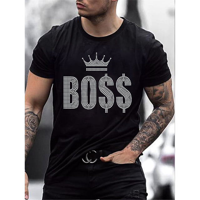 Stylowa męska koszulka Slim-Fit z cekinami dla modnego wyglądu