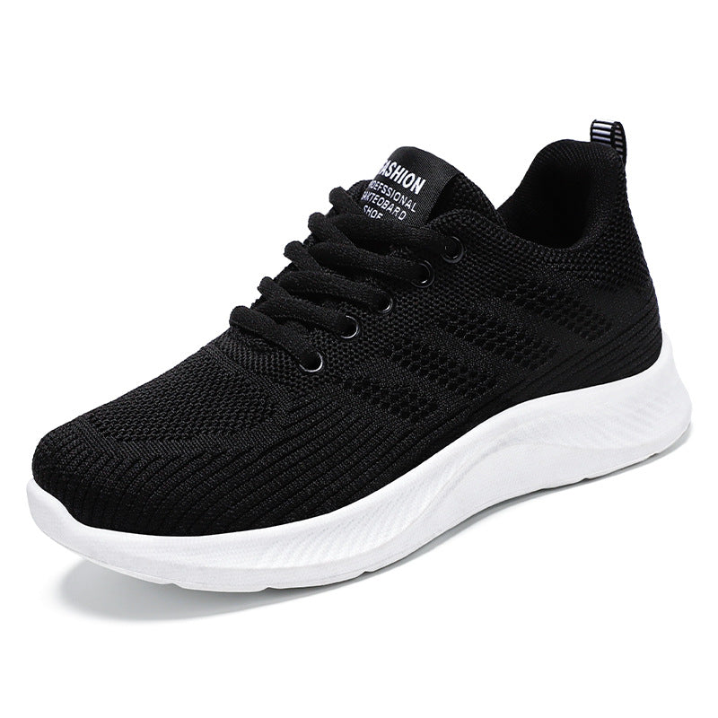 Damskie buty sportowe - siateczka Flyknit Leve e Respiratory - wygodna wyściółka - regulowane zapięcie