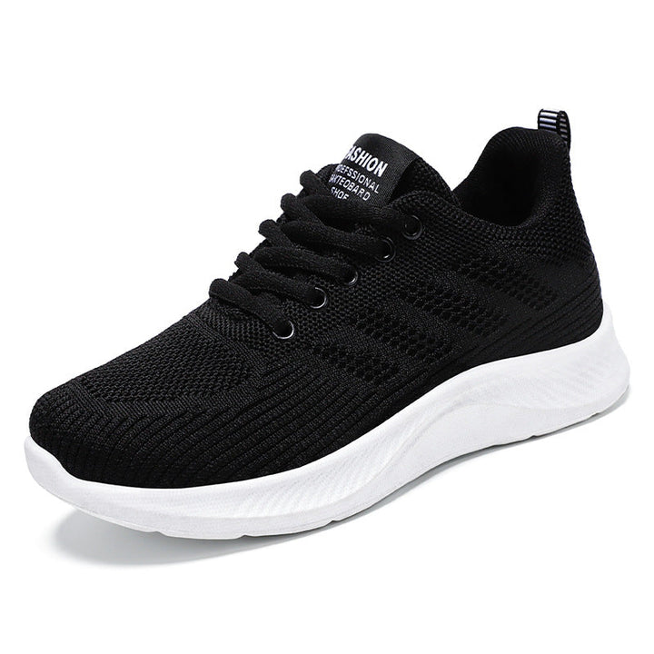 Damskie buty sportowe - siateczka Flyknit Leve e Respiratory - wygodna wyściółka - regulowane zapięcie