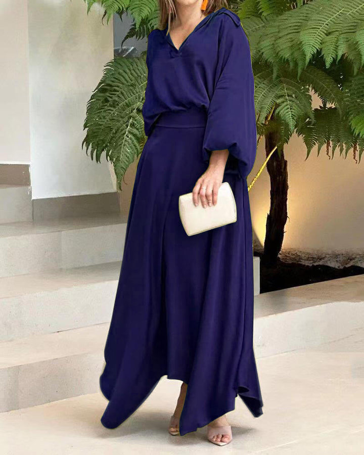 Chic & Cozy Midi Kleid - Atmungsaktiver, Zeitloses Design für Ihren stilvollen Auftritt