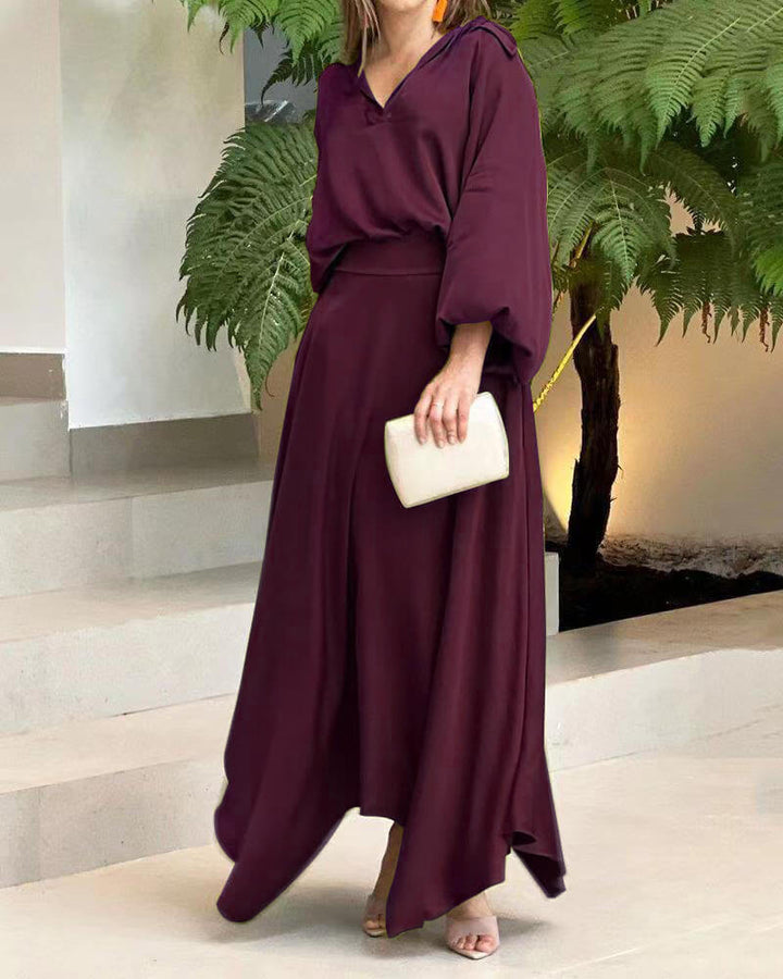 Chic & Cozy Midi Kleid - Atmungsaktiver, Zeitloses Design für Ihren stilvollen Auftritt