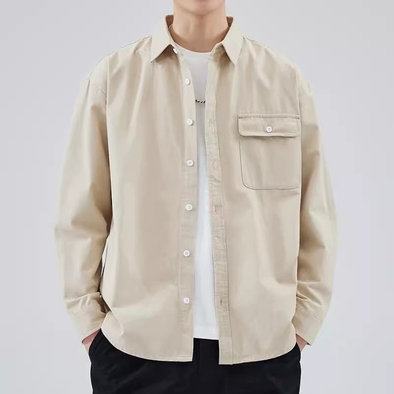 Bluza męska z botkami - 100% algodón - Regulacja długości - Manga larga para estilo casual