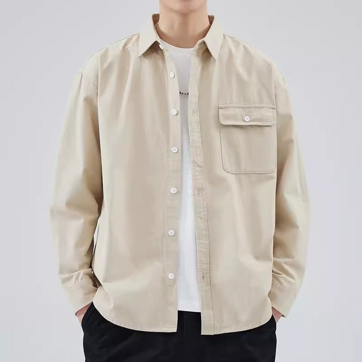 Bluza męska z botkami - 100% algodón - Regulacja długości - Manga larga para estilo casual