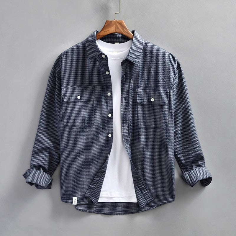 Męska kamizelka z długim rękawem z regulacją długości i sznurowadłami z algodonu