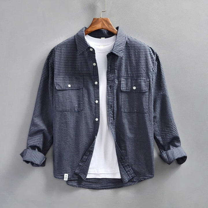 Męska kamizelka z długim rękawem z regulacją długości i sznurowadłami z algodonu