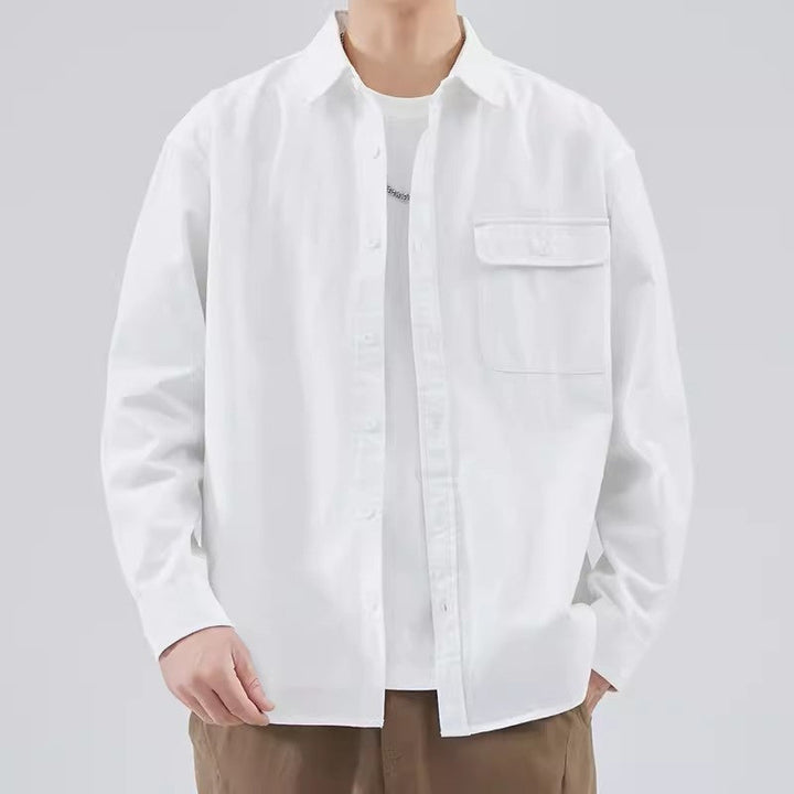 Bluza męska z botkami - 100% algodón - Regulacja długości - Manga larga para estilo casual