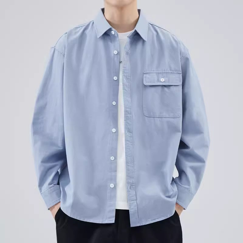 Bluza męska z botkami - 100% algodón - Regulacja długości - Manga larga para estilo casual