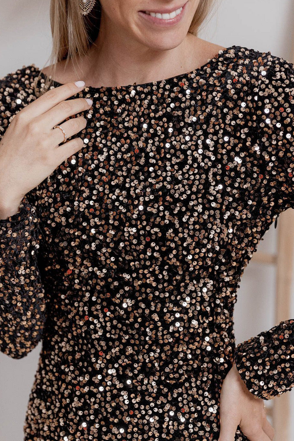 Orabella Glamorous Party Dress - Elegant Design in Luxurious Polyester Fabric for a Stunning Look