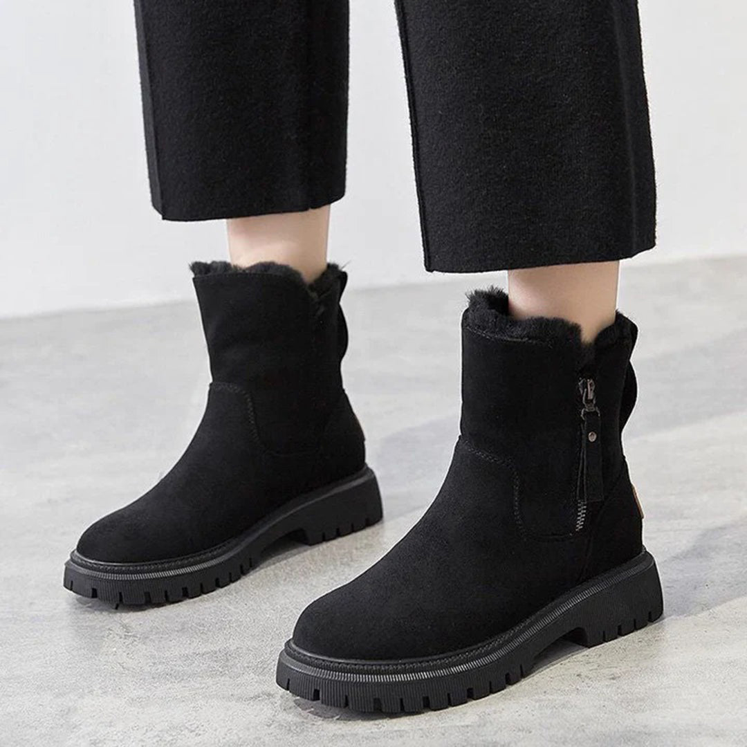 Szykowne, kolorowe buty zimowe zapewniające modny zimowy wygląd