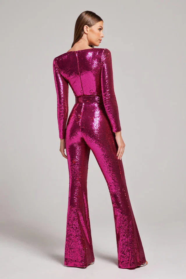 Elegancki kombinezon Marissa Paillette Jumpsuit na wyjątkową noc