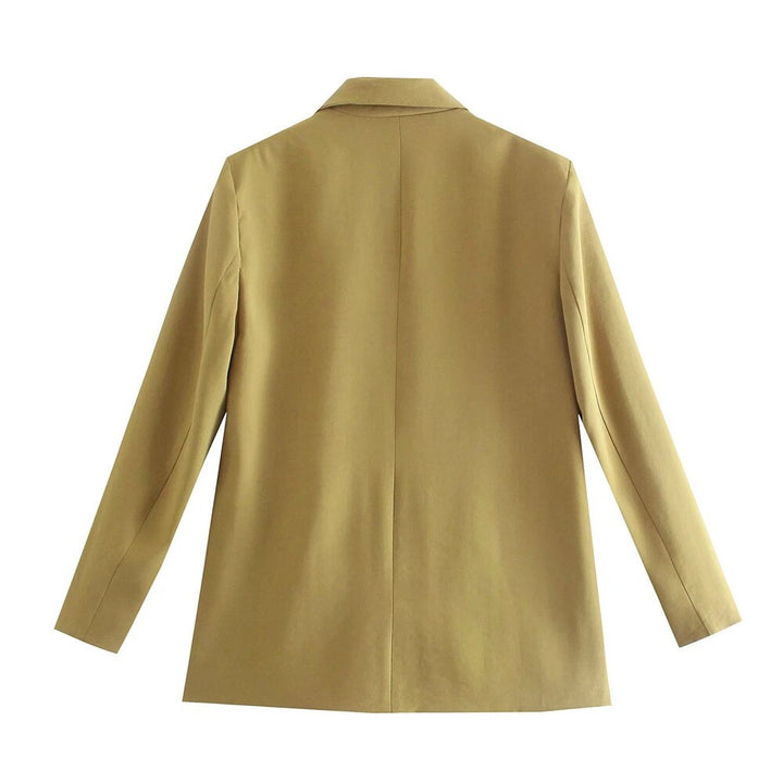 PowerChic - Stylowy i elegancki dwurzędowy blezer damski