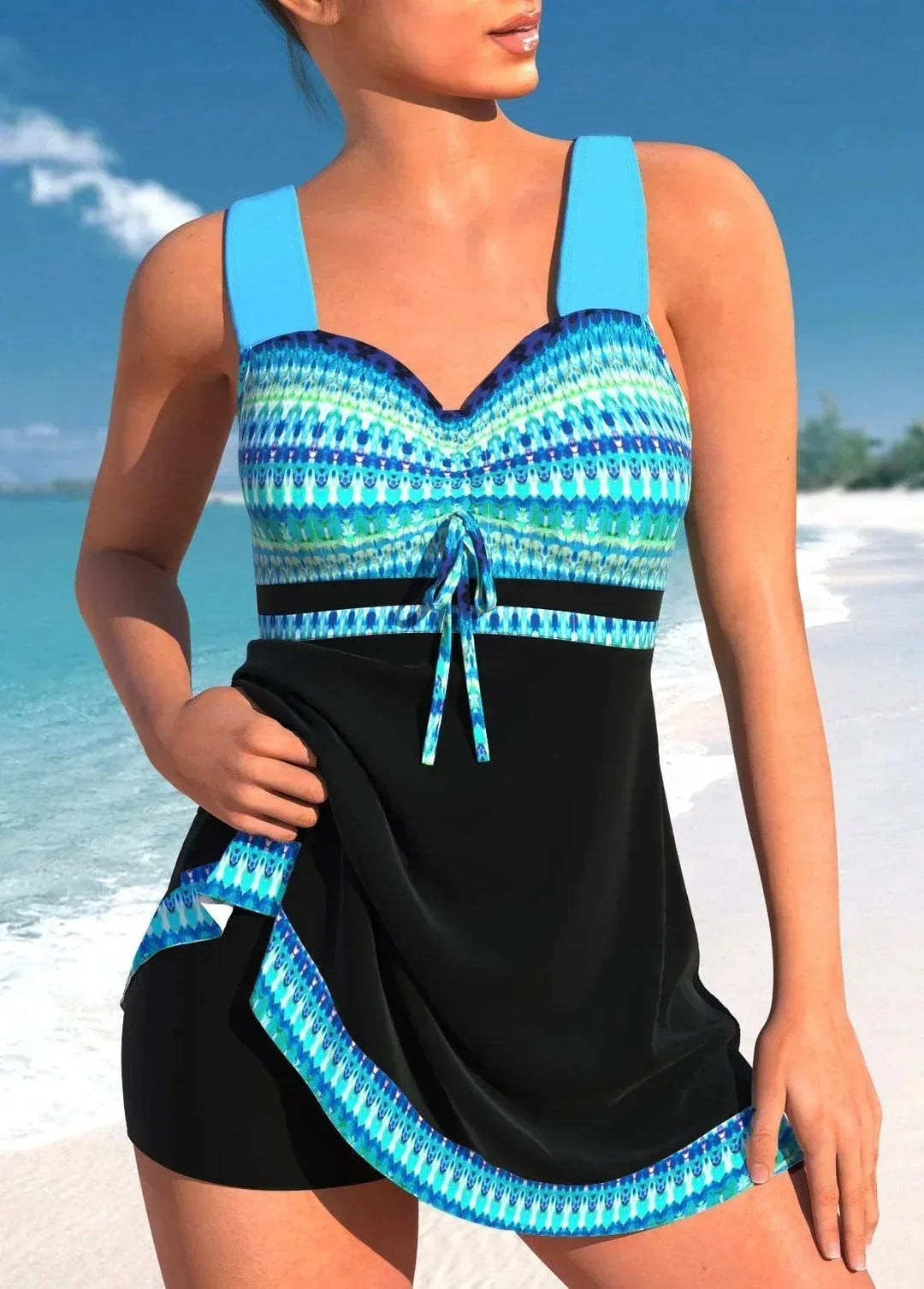 Tankini Maillot de Bain à Contrôle du Ventre - eleganckie tankini dla kobiet