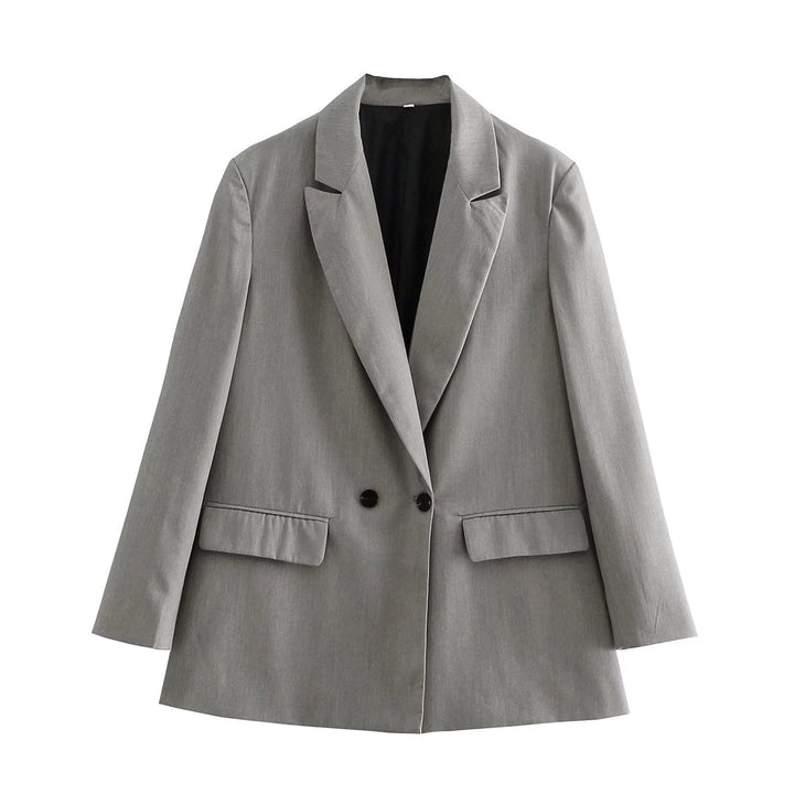 PowerChic - Stylowy i elegancki dwurzędowy blezer damski