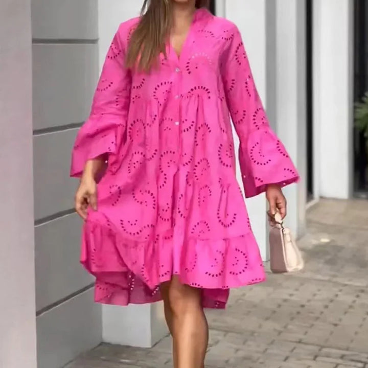 Szlafrok męski z eleganckimi zdobieniami i kołnierzykiem