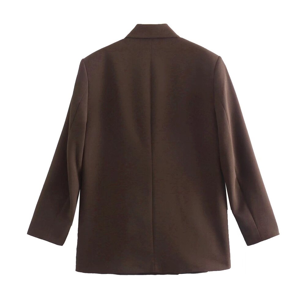 PowerChic - Stylowy i elegancki dwurzędowy blezer damski