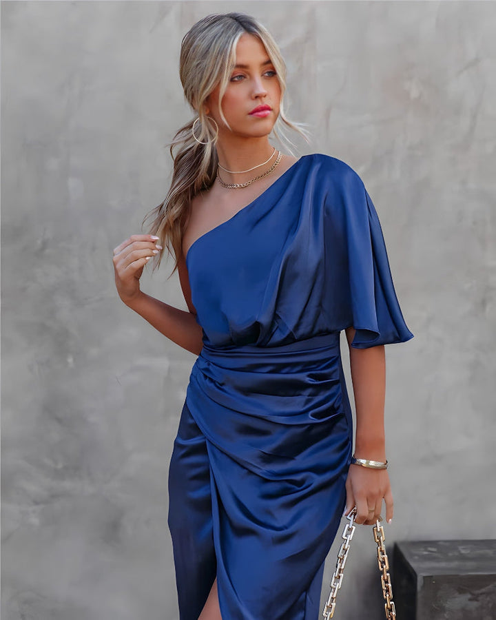 Soraya - Stilvolle Asymmetrische Off-Shoulder Kleid for einen unvergleichlichen Look