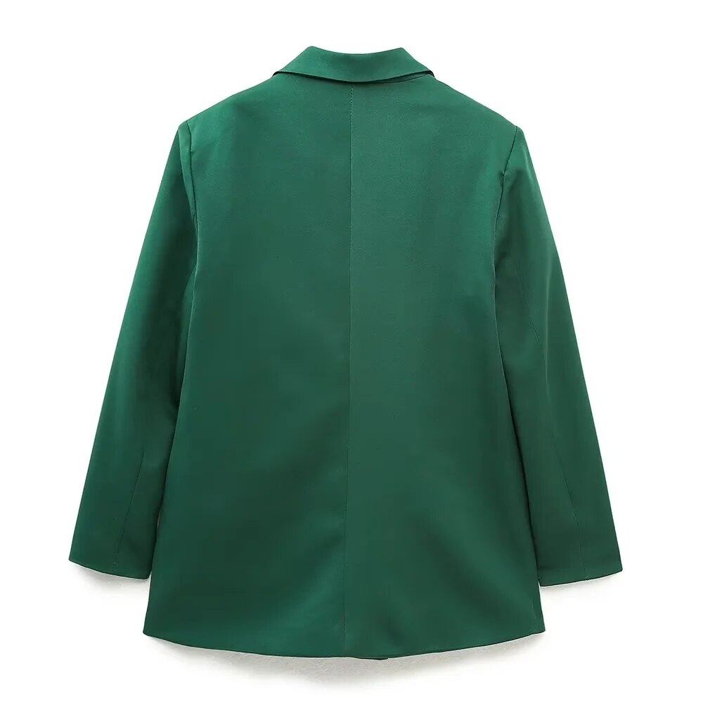 PowerChic - Stylowy i elegancki dwurzędowy blezer damski