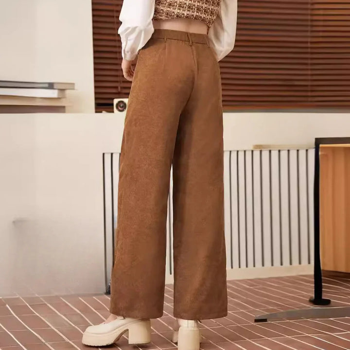 Eleganckie sztruksowe spodnie Sophia dla stylowego wyglądu
