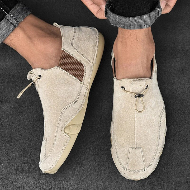 Stylowe skórzane botki dla mężczyzn w luksusowym zamszowym stylu