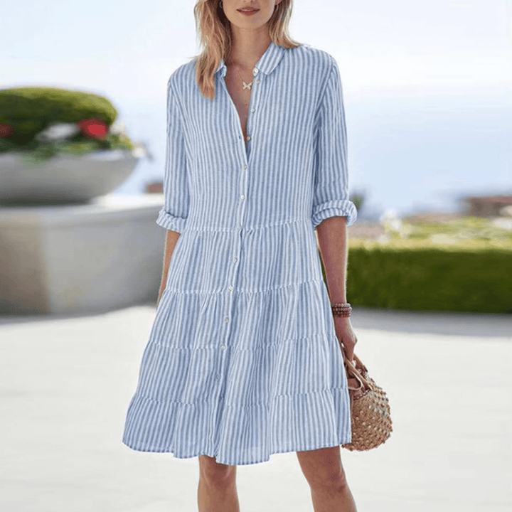 Chic and Comfortable Modern Dress – Elegant Flowy Style for Women