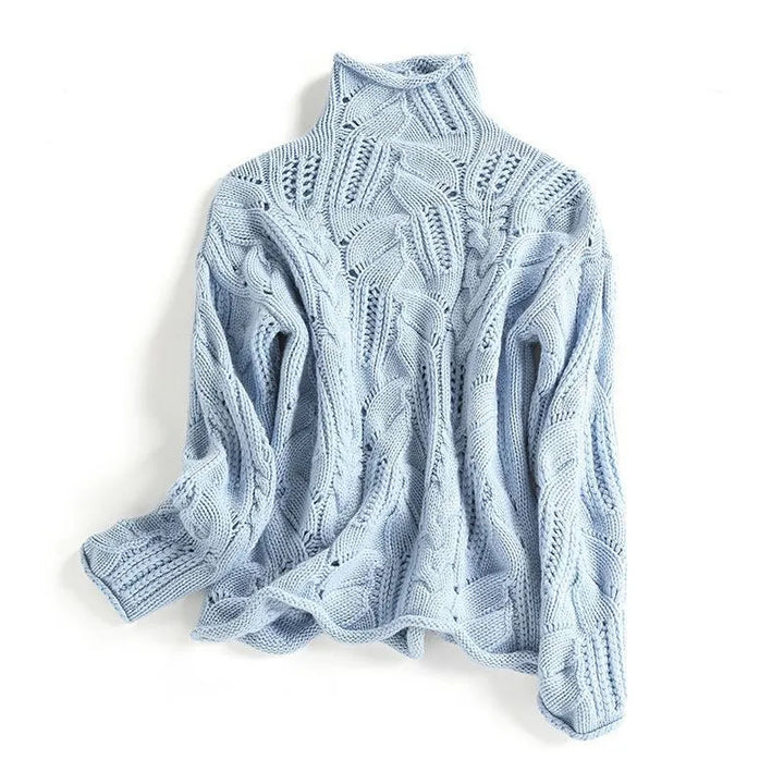 Miękki lekki sweter dzianinowy premium – elegancki na co dzień