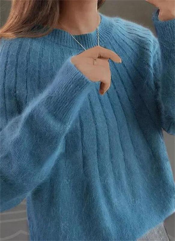 Damski sweter 100% kaszmir – miękka dzianina o eleganckim kroju
