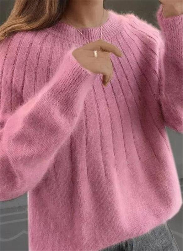 Damski sweter 100% kaszmir – miękka dzianina o eleganckim kroju