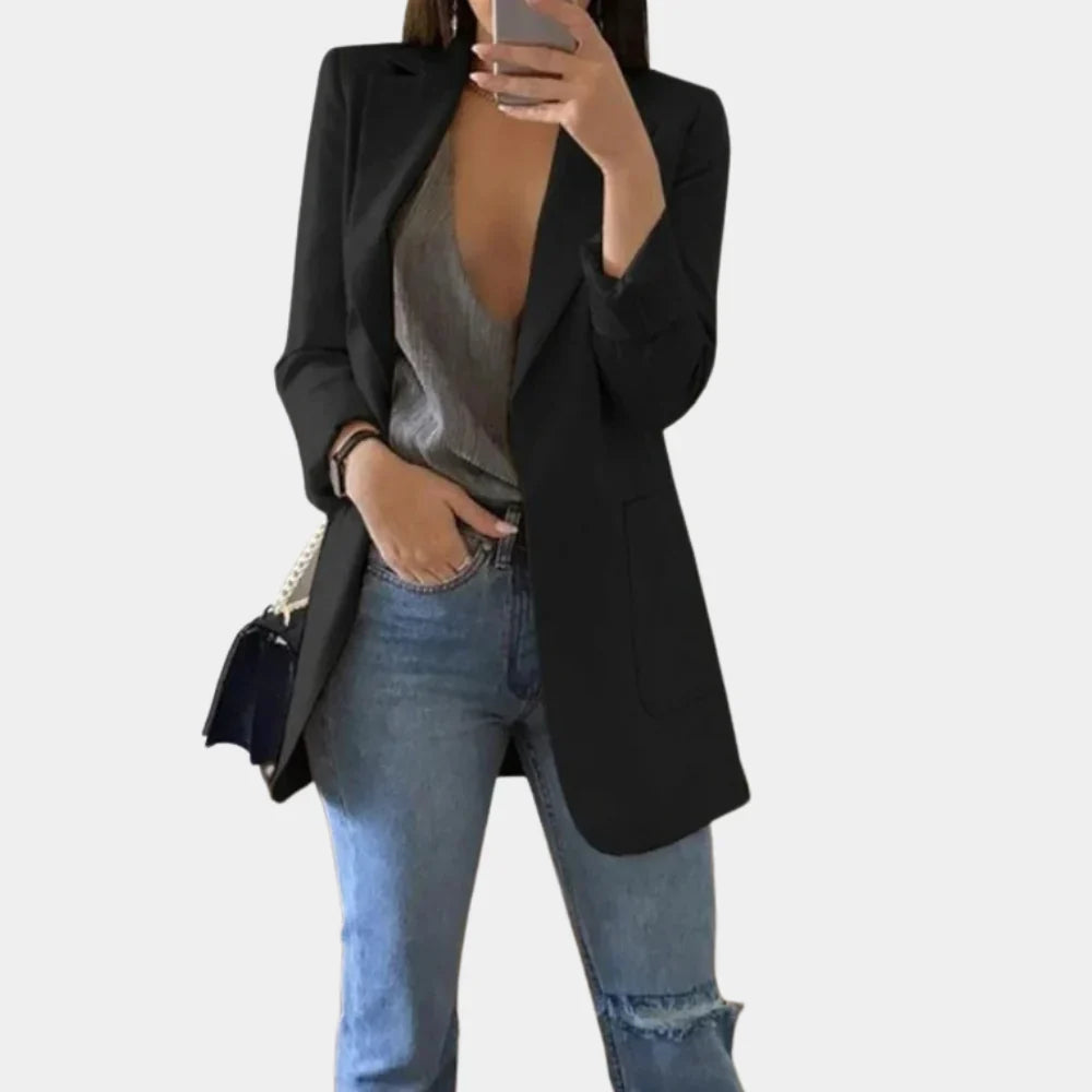 Nova - Elegancka damska marynarka o kroju slim fit zapewniająca stylowy wygląd