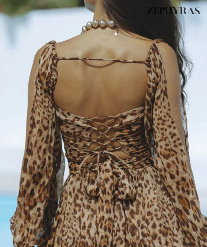 Chic Frauen Sommerkleid mit offenen Ärmeln für einen stilvollen Look