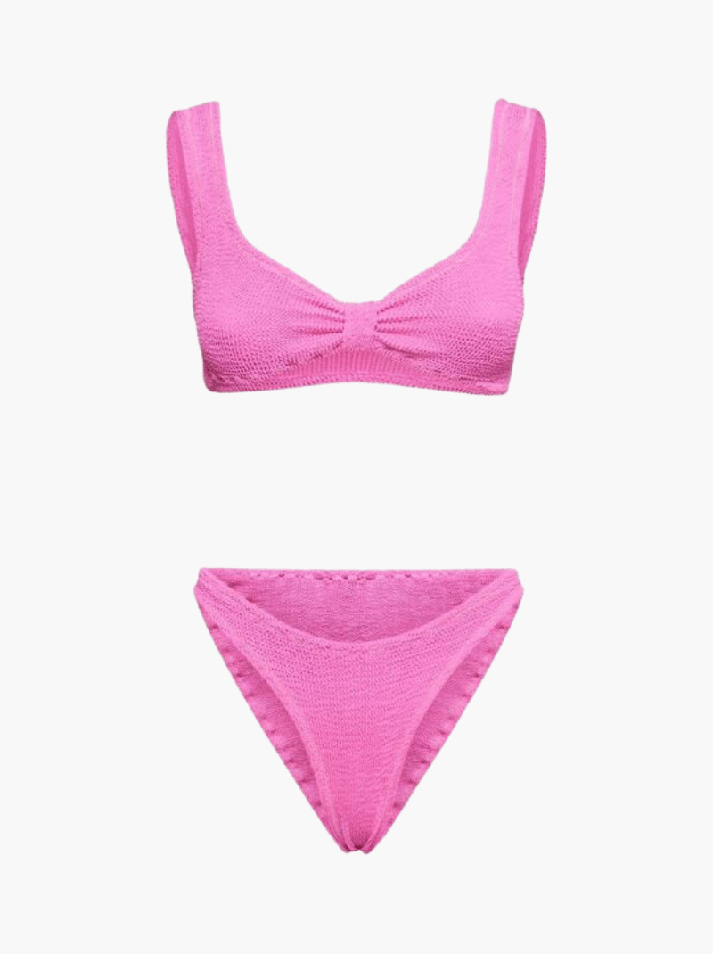 anset two piezas de bikini a rayas elegantes para mujer - traje de baño de cintura baja