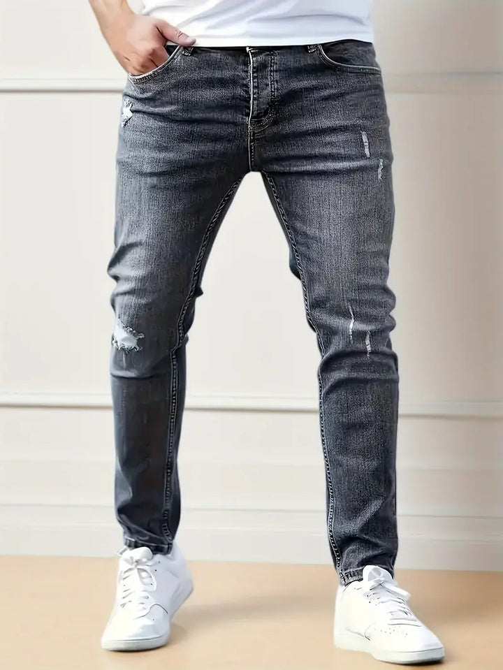 Eleganckie dżinsy męskie Slim Fit Stretch dla wygody i stylu