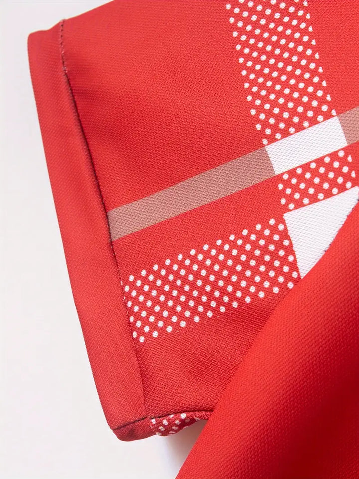 Camisa Polo para Hombre - Diseño de Cuadros - Ajuste Estrecho - Manga Corta Ropa Casual Clásica