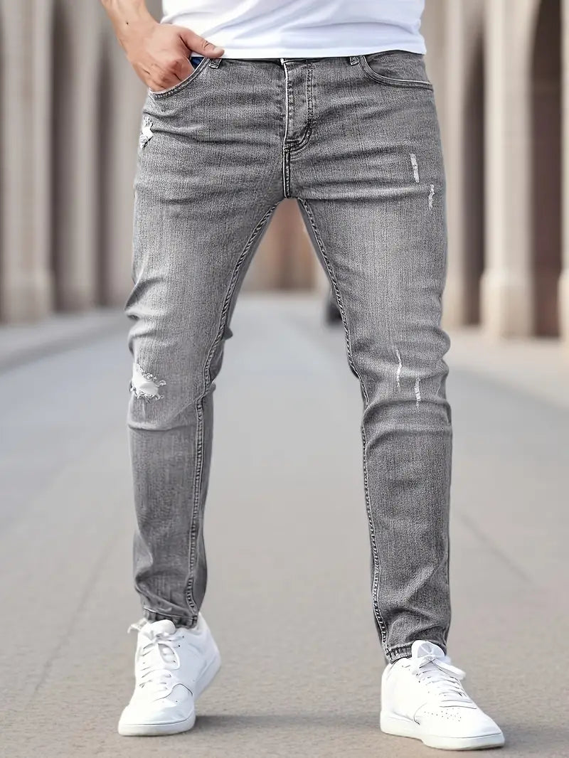 Eleganckie dżinsy męskie Slim Fit Stretch dla wygody i stylu
