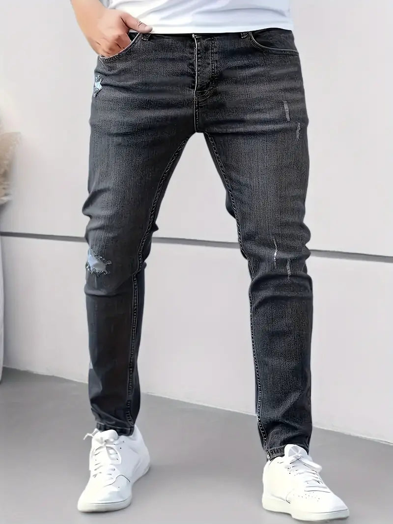 Eleganckie dżinsy męskie Slim Fit Stretch dla wygody i stylu