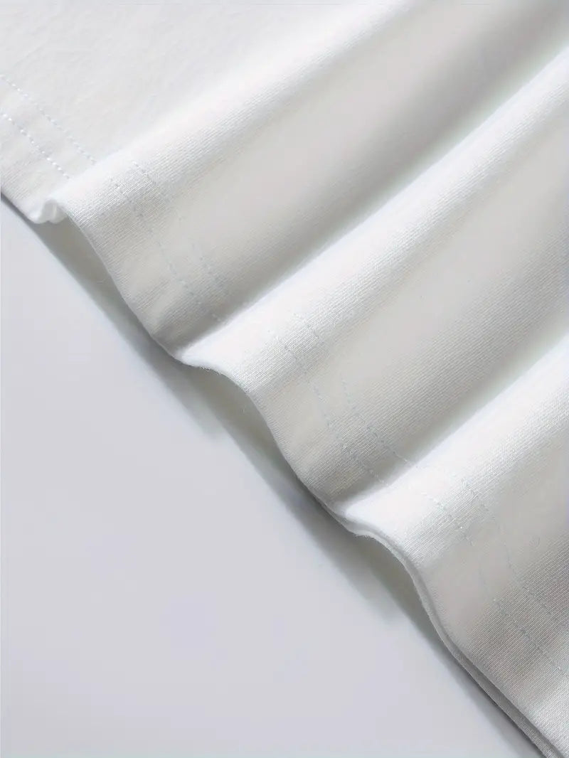 Męski stylowy t-shirt z kolorowymi wstawkami - wygodny dekolt i krótki rękaw do noszenia na co dzień