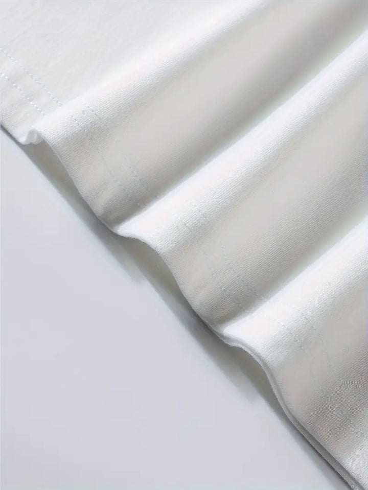 Męski stylowy t-shirt z kolorowymi wstawkami - wygodny dekolt i krótki rękaw do noszenia na co dzień